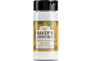 Unpretentious Baker's Ammonia, 5 Tbsp, Ammonium Bicarbonate, Traditional Leavening Agent (4 Ounce)