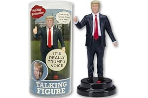 OUR FRIENDLY FOREST Donald Trump Talking Figure with Real Voice - Best Trump Gift for Men, Funny Presidential Easter Merchandise - Political Collectible, Hilarious Easter Basket Stuffer for Fans & Supporters