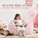 Nobildonna Pink Bean Bag Chair Cover 300L Extra Large No Filler Corduroy view 4