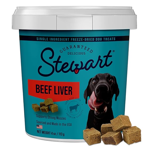 STEWART 100% BEEF LIVER DOG TREATS, 4 OZ...