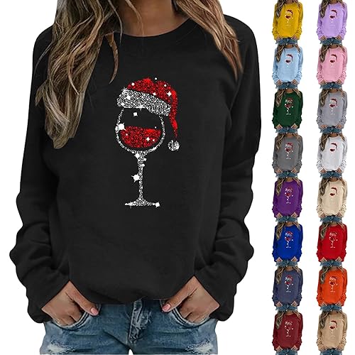 womens hoodies, Christmas Jumpers For Women Fall Outfits Long Sleeve Zipped Up Cardigans Ladies Fashion Hoodies Casual Long Sweatshirt Jackets Zip up Hoodie Black
