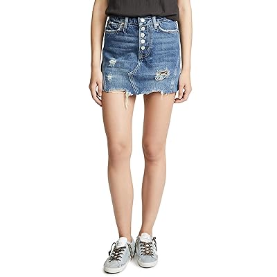 Free People Denim A-Line Miniskirt for Women Kuwait Ubuy