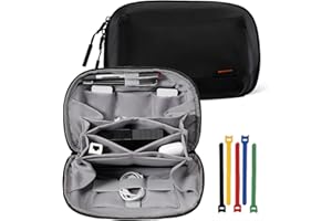 OrgaWise Electronics Organizer, Electronic Accessories Bag Travel Cable Organizer Three-Layer for iPad Mini, Kindle, Hard Drives, Cables, Chargers