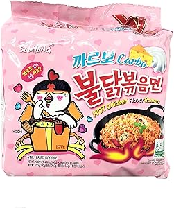 Samyang Carbo Buldak Nuclear Fire Fried Super Hot Spicy Noodle 5/pack