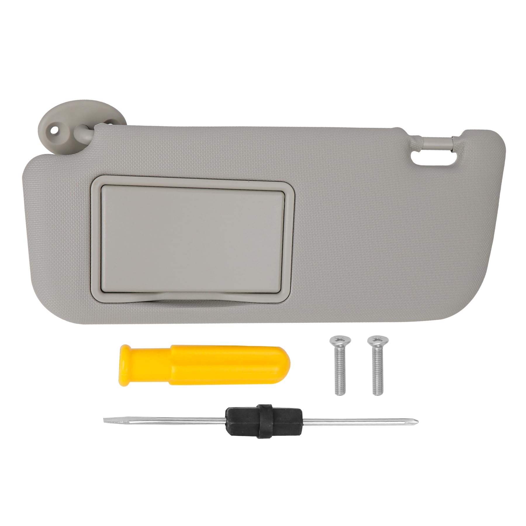 Photo 1 of Sun Visor Left Driver Side Fit for Toyota Corolla 2014-2017 Replace 74320-02B21 74310-02K91 with 1*Screwdriver 2*Screw, Gray