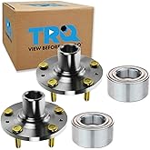 TRQ Wheel Bearing & Hub Kit Compatible with 2002-2006 Acura RSX 2004-2005 Honda Civic