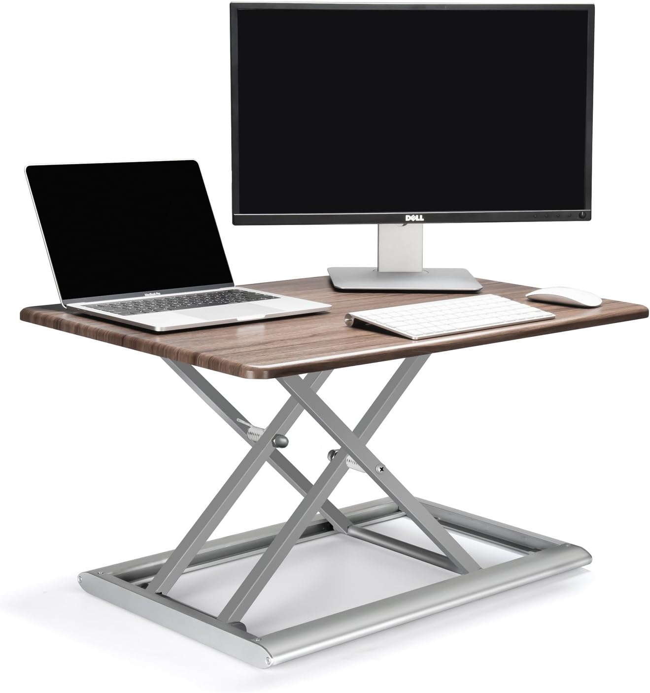 ThingyClub® Standing Desk Converter Height Adjustable Sit to Stand fits Laptop and Monitor, 765 x 51 mm working surface