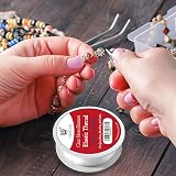 Habercrafts 0.5mm Clear Elastic Thread 20m Spool Beading Necklace Bracelet view 3