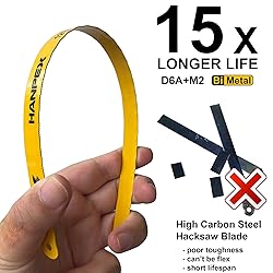 Hanpex 12inch High-Tension Hacksaw Frame with 24