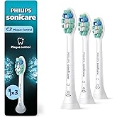 Philips Sonicare C2 Brush Heads, 3-Pack, 9 Month Supply, White | 700% More Plaque Removal&sup1;, BrushSync Reminder, Up To 62,000 Bristle Movements Per Min, HX9023/65