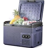 BODEGA 12 volt Car Refrigerator &ndash; 16QT Portable， Low Noise, Fast Cooling with LED Display, Multiple Charging Options, Energy-Efficient for Road Trips &amp; Outdoor Adventures