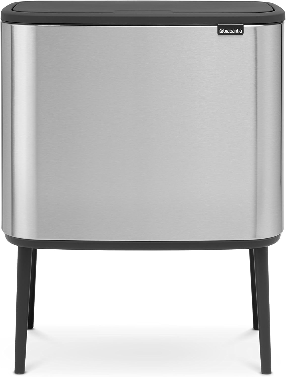 Brabantia Bo Touch Bin with Plastic Buckets, 11 L and 23 LMatt Steel