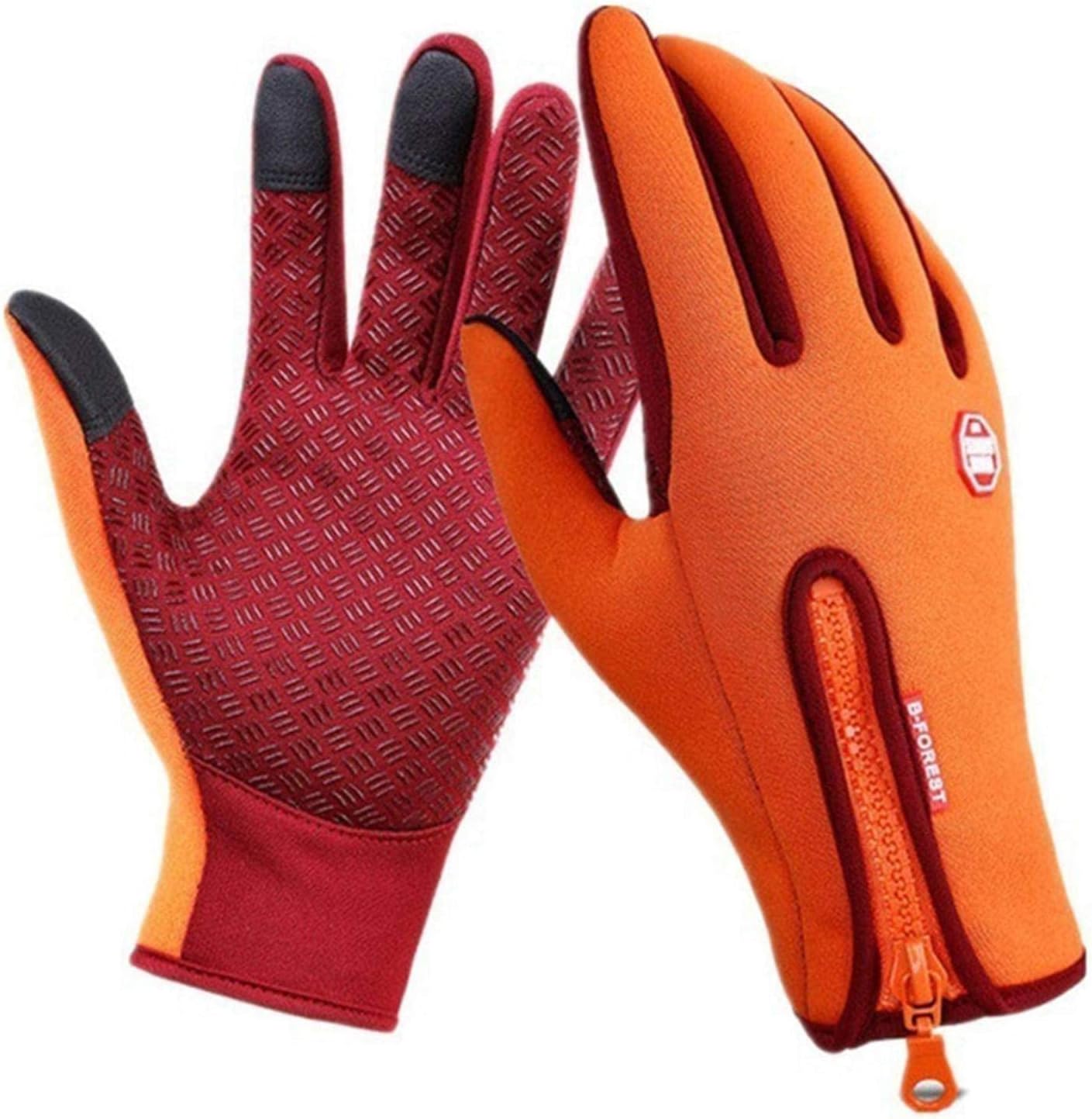 Men's Winter Warm Gloves, Touch Screen Fishing Waterproof Gloves, Winter Ski Gloves, Breathable
