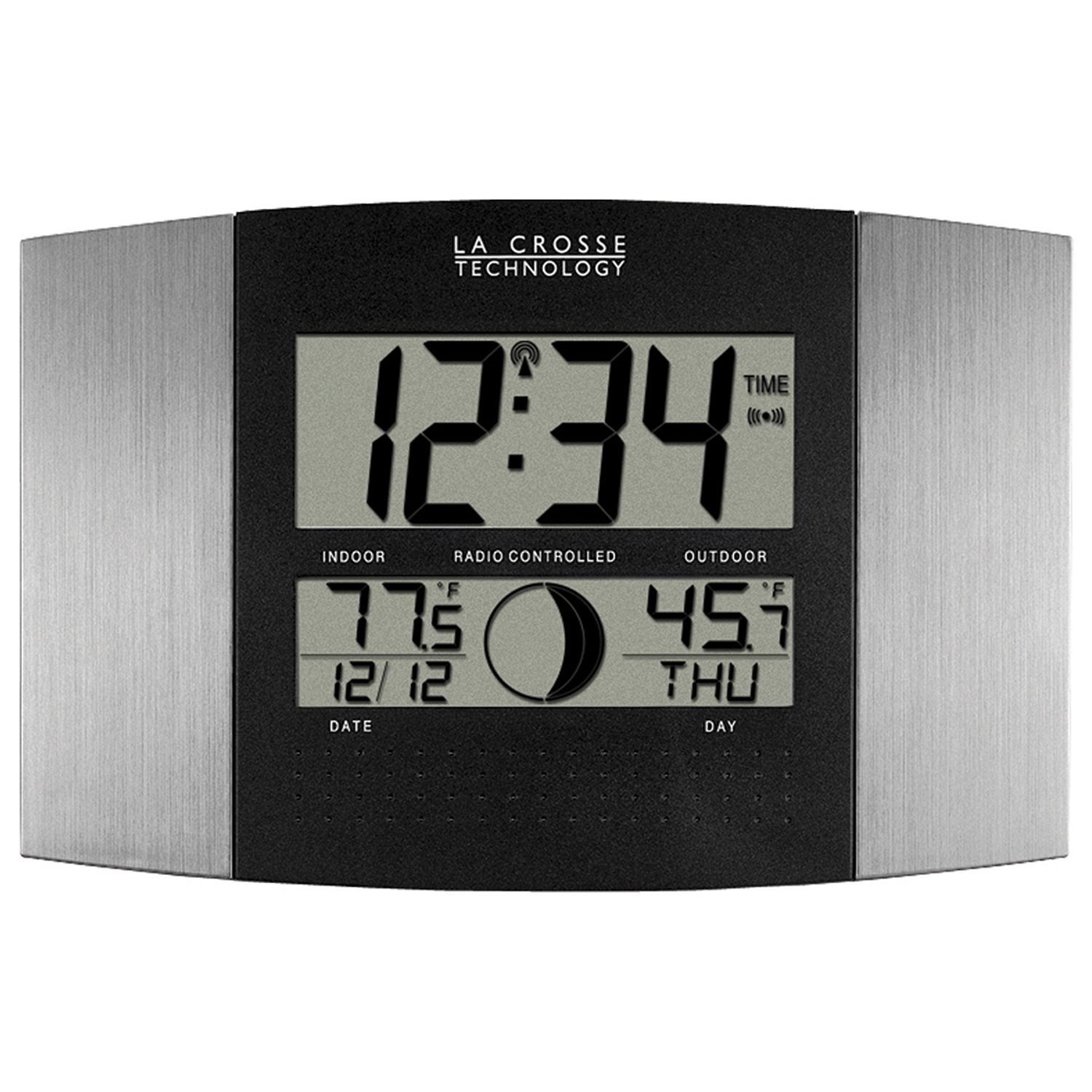 La Crosse Technology WS8117UITAL Atomic Wall Clock with Indoor
