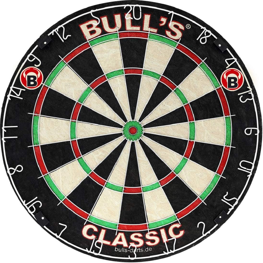 Bulls Unisex Adult Classic Bristle Dartboard - multicoloured, M, Multi-coloured