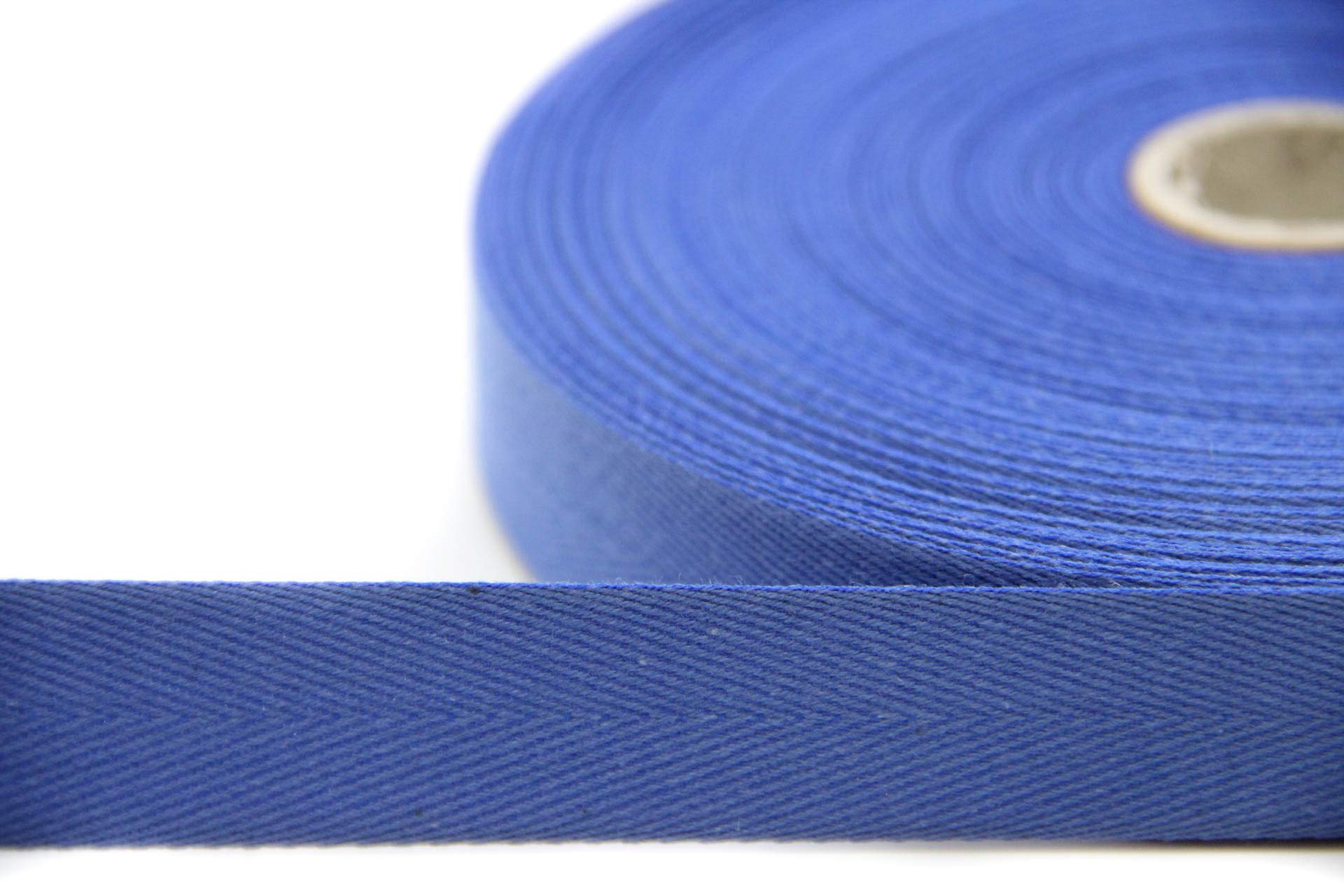 nts Nähtechnik 50 m Roll Twill Tape, 84% Cotton Seam Tape (Blue, 2)