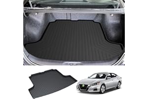 Powerty Trunk Mat for 2019-2025 2026 Nissan Altima Sedan Accessories Cargo Mats TPO All Weather Cargo Liner Heavy-Duty Trunk Liners
