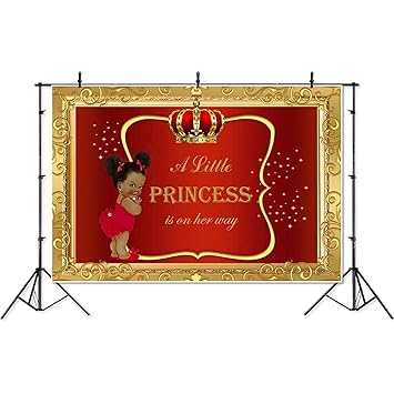 Seekpro 7x5ft Little Princess Black Baby Shower Amazon In