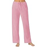 Nautica Womens Pajama Pants - Lightweight Wide Leg Lounge Pants - Cotton Knit Jersey - Sleepwear Loungewear PJs for Women