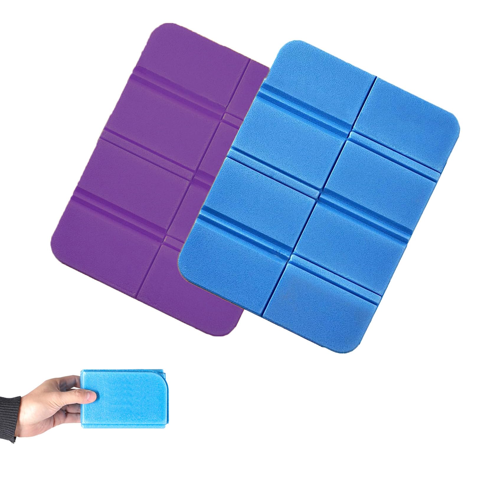 ShenLong 2pcs Folding Sit Mats Portable Waterproof Hiking Seat Pad,Moisture-Proof Folding Seat Mat XPE Portable Waterproof Outdoor Cushion Foldable Sit Mat,Foldable Foam Mat for Camping Outing