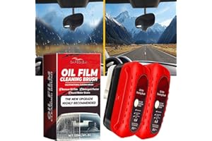 CAPEDIEM Glass Cleaning Board,Glass Coating for Windshield,Universal Anti-rain Fog Cleaning Glass Brush with Remover,for All Vehicles Lmproves Clarity and Visibility (2pcs)