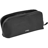 orbitkey Pencil Case - Black | Organized Pen Storage | Recycled Water-Resistant Fabric | Slim Everyday Design | Secure Zip Closure