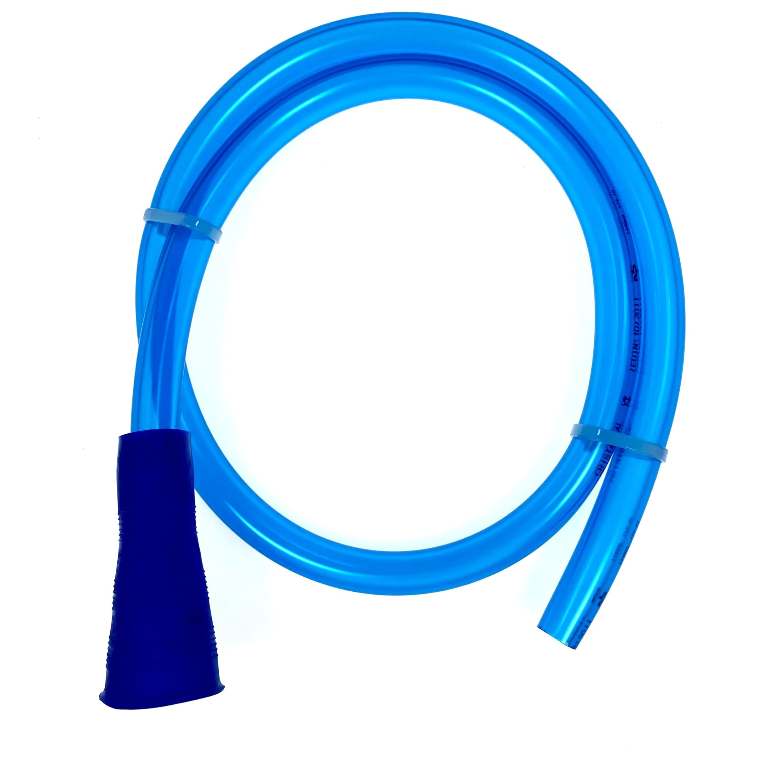 W4 Fill Up Hose Blue - Water Container Filler Tube with Tap Connector – 1 Meter Hose for Easy Water Filling, No Backache, Fits Most Tap Sizes, Durable and Convenient