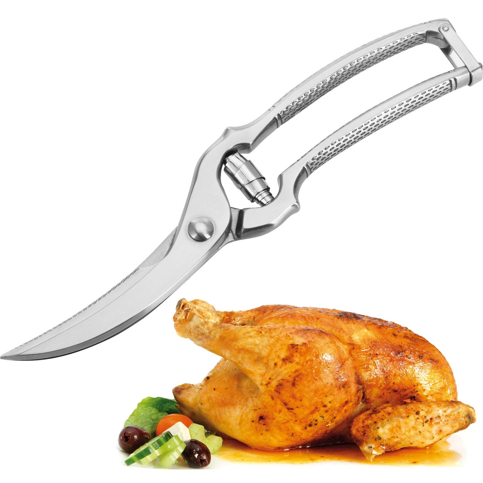 Westmark Poultry Shears, Spring mechanism, Blade length: 7 cm, Stainless steel, Polished, Classic, Silver, 13712260