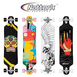 Nattork 42 Inch Cruiser Longboard Skateboard