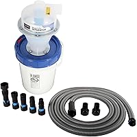 Cen-Tec Systems Assembled Quick Click Dust Separator with 5 Gallon Locking Collection Bin and Power Tool Adapter Set with 16 