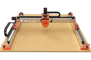 FoxAlien XE-Ultra 8080 CNC Router Machine with NEMA 23 Closed-loop Stepper Motor, Large Size Benchtop Engraving Milling Machine for Woodworking, Aluminum, Acrylic, Carbon Fiber DIY Cutting