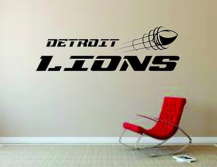 Amazon Com Detroit Lions Wall Mural Vinyl Decal Sticker Decor Nfl