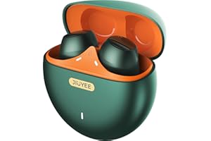 JIUYEE Hearing Aids for Seniors Rechargeable with Noise Cancelling - Bluetooth OTC 24 Channel Hearing Amplifier - Smart Fitting & Invisible Design - Charging Case - Mild to Moderate (Green) (Green)