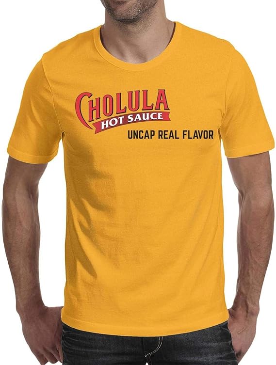 CholulaHotSauceLogo Men T Shirts Fashion Running Crew Neck Short