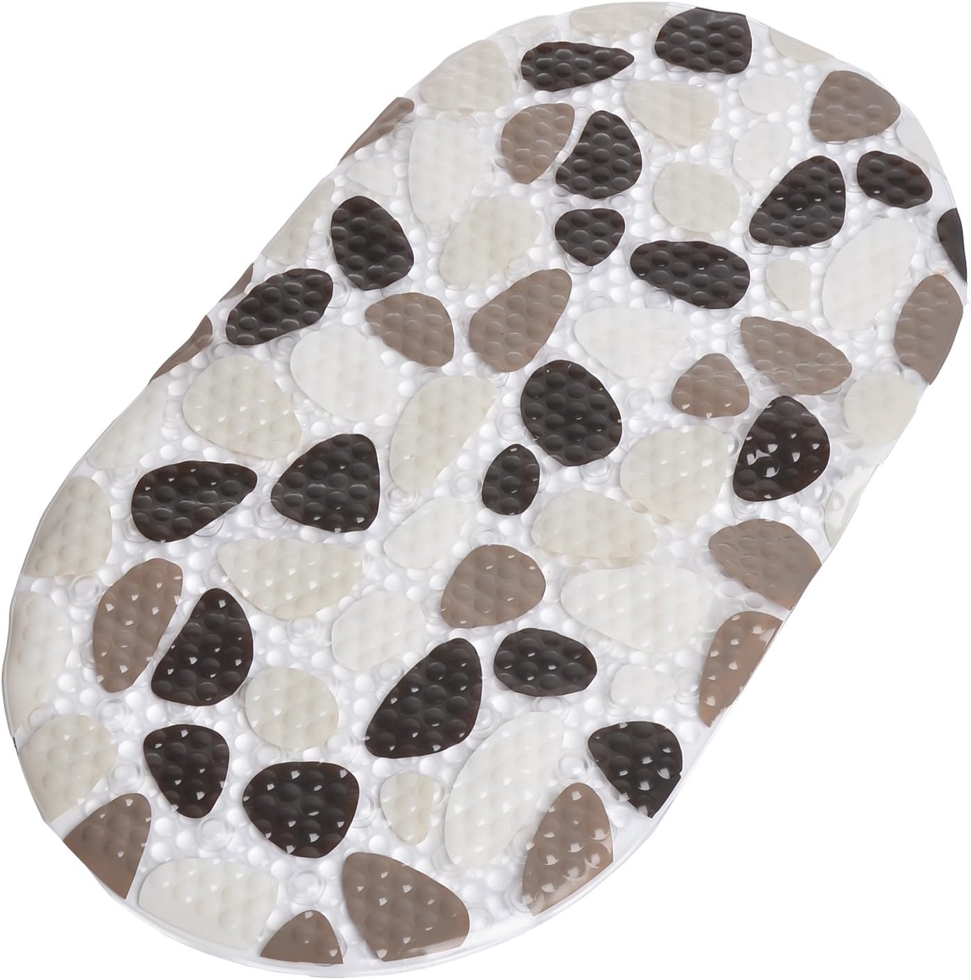 Homecube Non Slip Safety Shower Tub Bath Mats Pebbles Bath Mat Bath Rug 16” x 27”