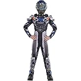 Kids Transformers Mirage Costume | Child Robot Jumpsuit and Mask for Halloween, Dress Up Events