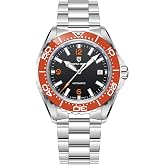 Pagani Design Watches for Men Automatic Diver Watch, 42mm Mens Watch with Japanese Self-Winding Movement, Ceramic Bezel, 100M Waterproof Sapphire Crystal, Date Display(PD-YS034)
