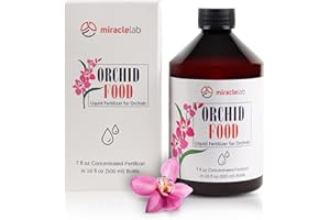 Miracle Lab Liquid Orchid Fertilizer - Special Formula with Natural Organic Ingredients (3.4 oz)