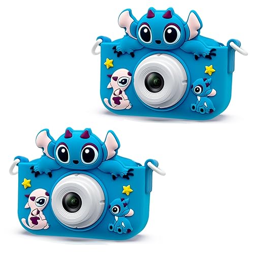 Kids Camera Toddler Digital Camera Little Girls Toy Camera for 3 4 5 7+ Years Old Boys Christmas Birthday Gifts for Kids Digital Camera 40MP Dual Lens 1080P HD Video Selfie Camera 32GB SD Card 2ST