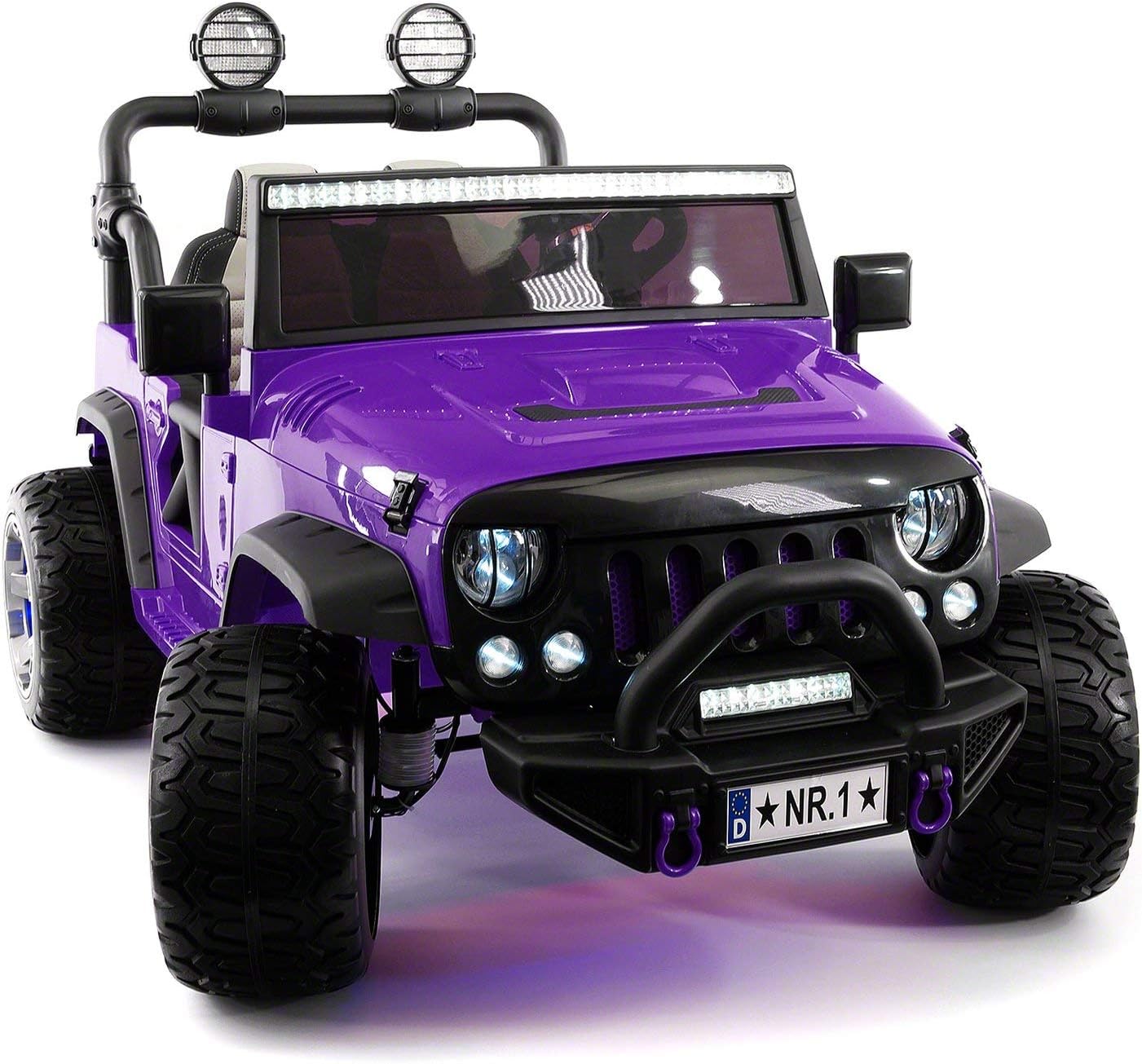 purple ride on car