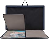 Becko US Jigsaw Puzzle Board Portable Case Storage 1000 Pieces Non-Slip Dark view 6
