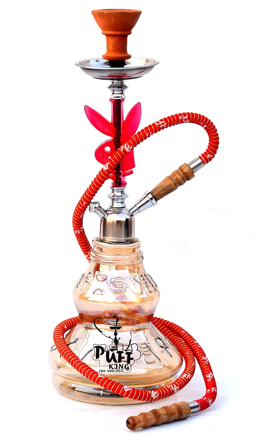 Buy Puff King Hookah Pot Set Black MATT for Flavour Hukka Big Size (20