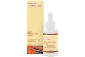 Good Molecules Daily Brightening Serum - Hyaluronic Acid Serum with Beta Arbutin to Target Dark Spots - Brightening and Anti-Aging Skin Care for Face