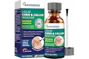 BANGBREK Corn Removers for Toes: Liquid Salicylic Acid Corn Removers for Feet - Corn Callus Remover for Feet Extra Strength (0.5 FL OZ)