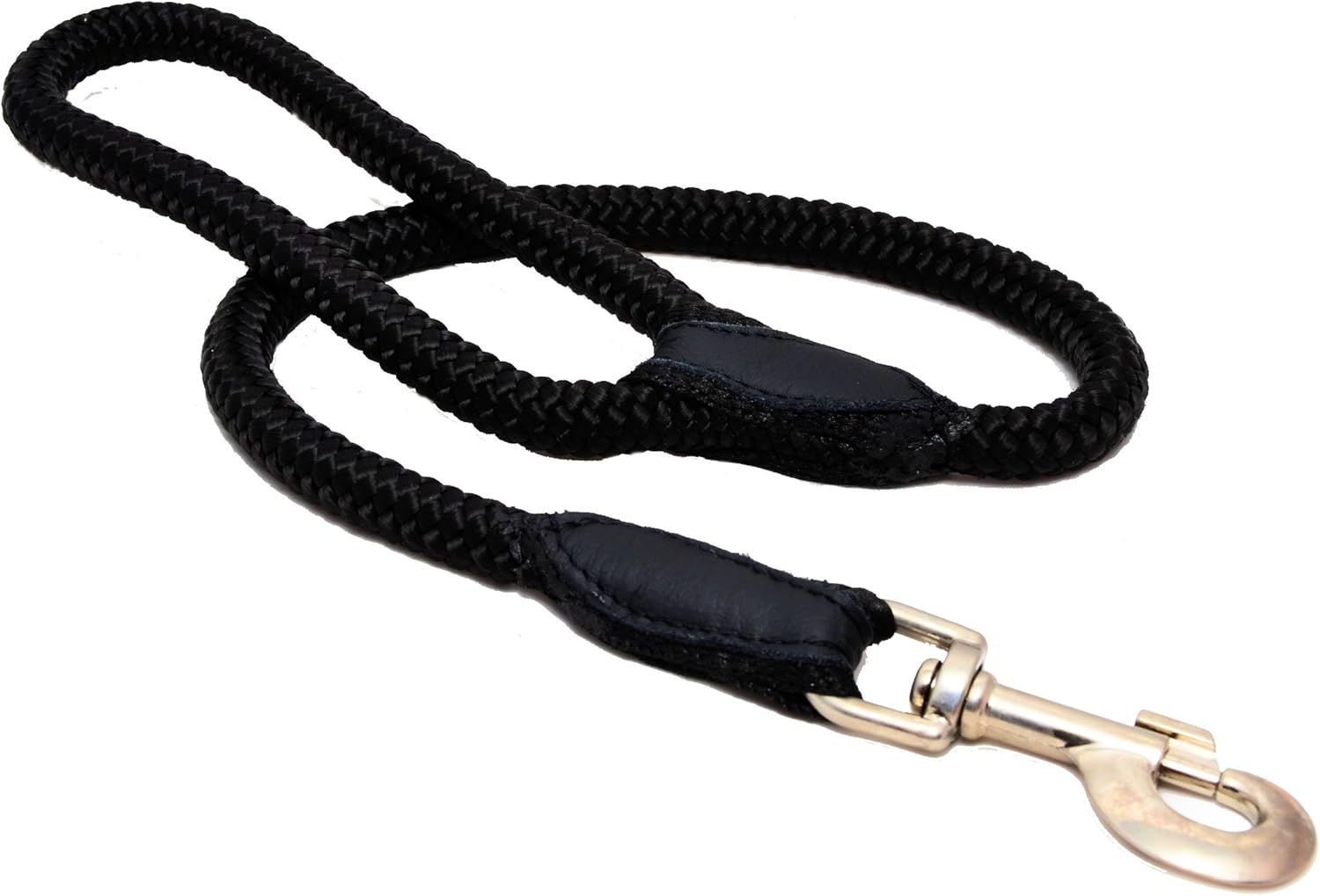 ZOOLESZCZ BLACK SHORT STRONG ROPE Dog Lead 27" (70cm) LONG (12mm thick