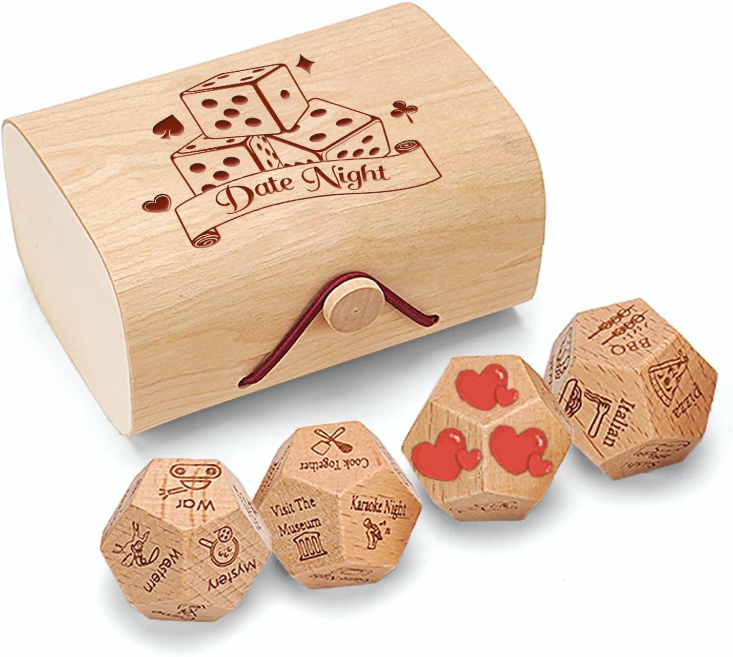 Date Night Dice set Game, Couples Gift Ideas Decision Dice game for Girlfriend Boyfriend Romantic Ideas for Him and Her Anniversary Birthday for Husband/Wife,Valentine's Day gift