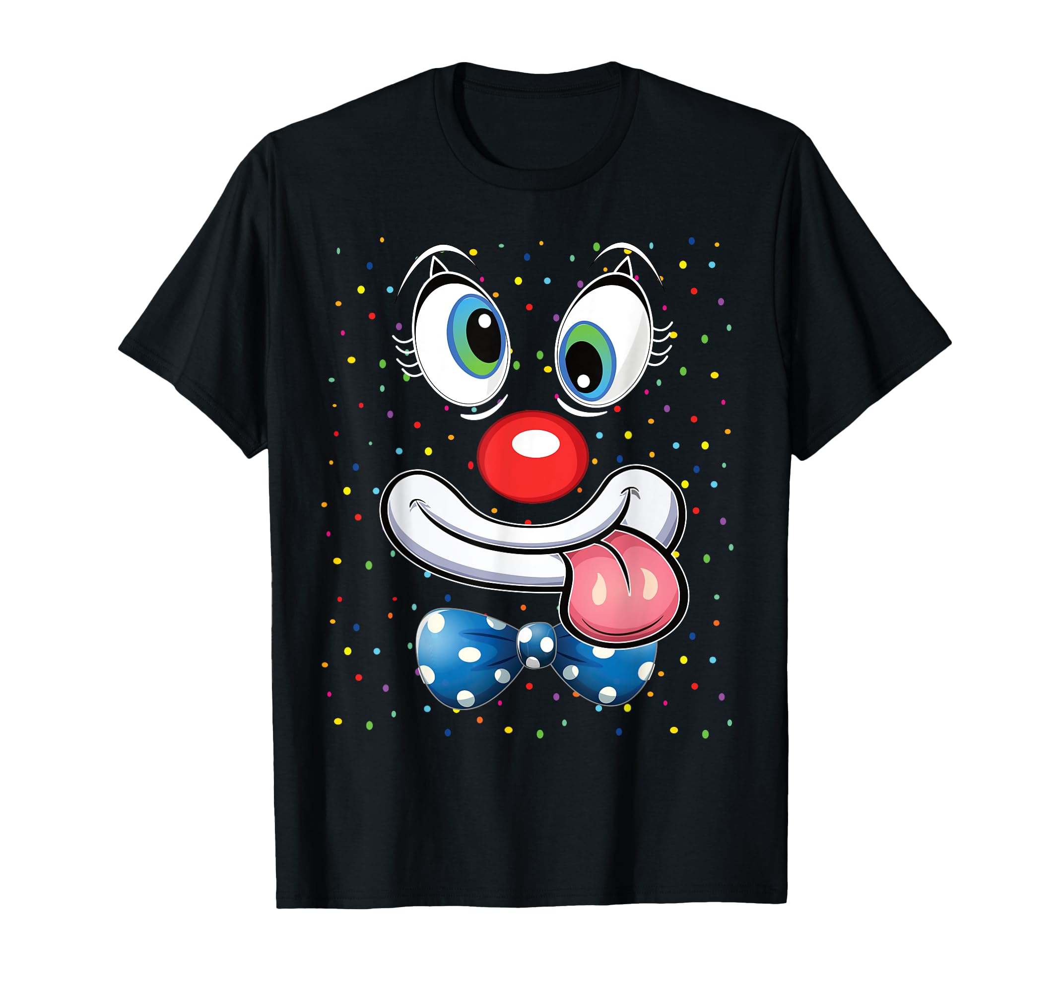 Photo 1 of ***(COLOR IS WHITE/ STOCK PHOTO FOR REFERENCE ONLY)***Carnival Clown Face Circus Costume Kids Men Women Carnivals T-Shirt L