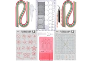 JUYA Quilling Paper and Tools Classic Set QK10 (Pink, No Glue)