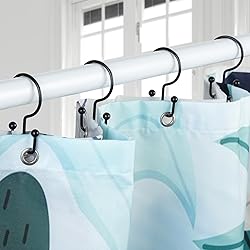 24 Pcs Shower Curtain Hooks, Goowin Shower Curtain