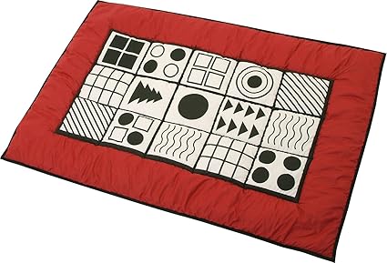 black and white baby play mat